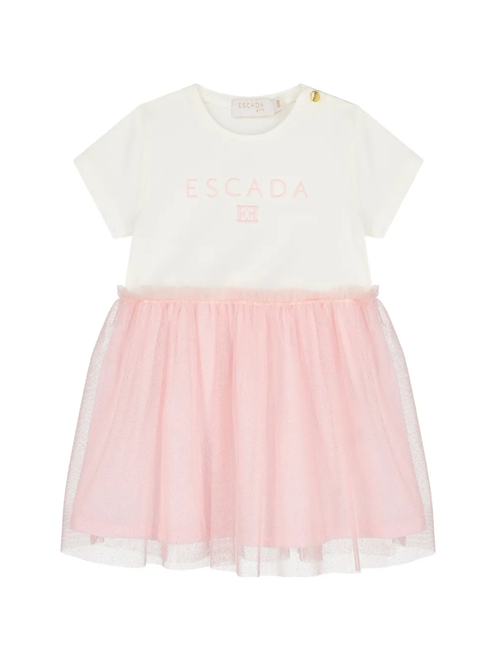 Escada Kids ruffled dress - Pink