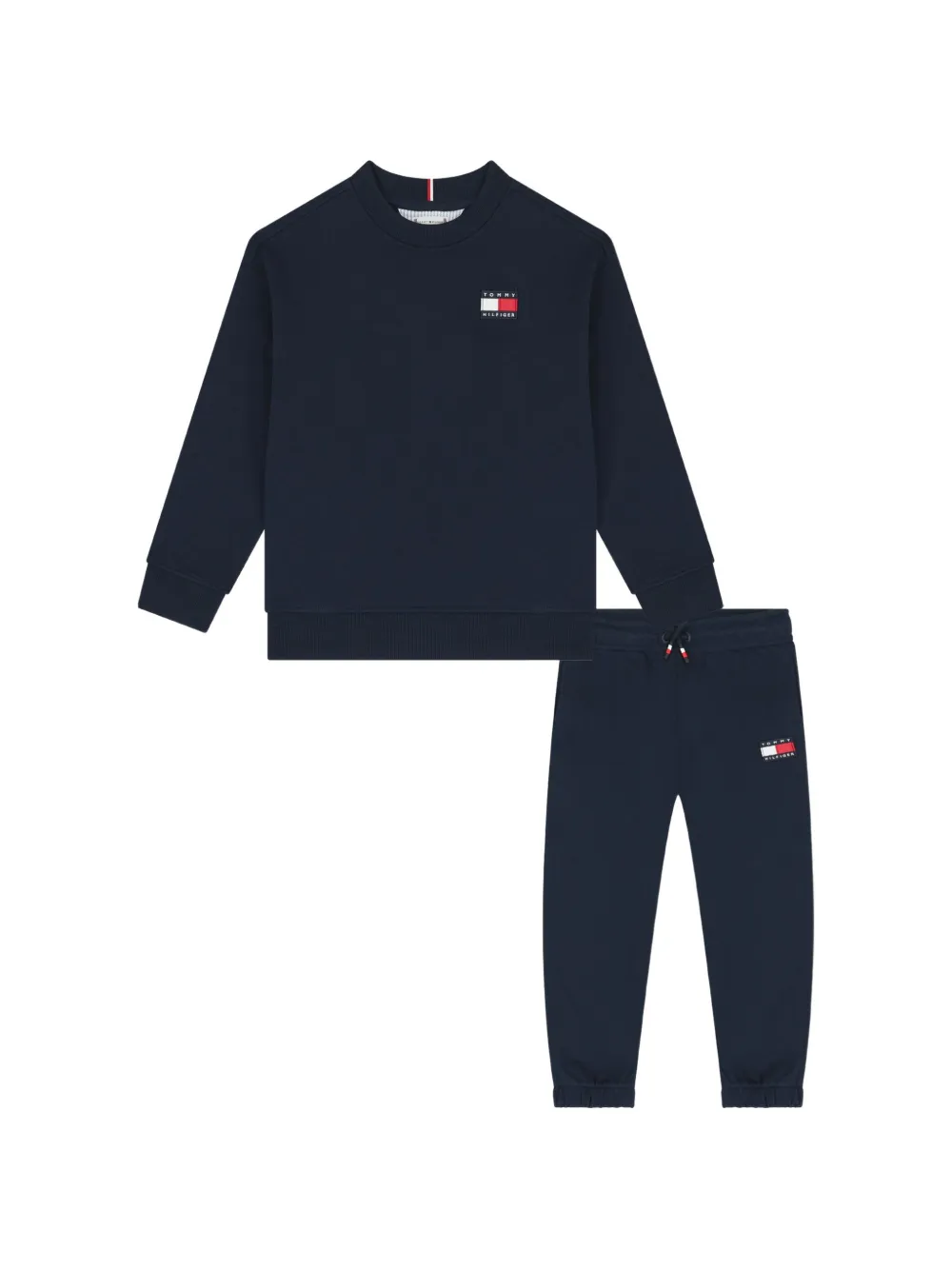 Tommy Hilfiger Junior Jogginganzug mit Logo-Patch - Blau