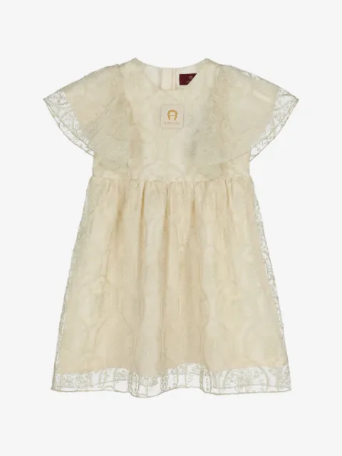 Aigner Kids embroidered dress