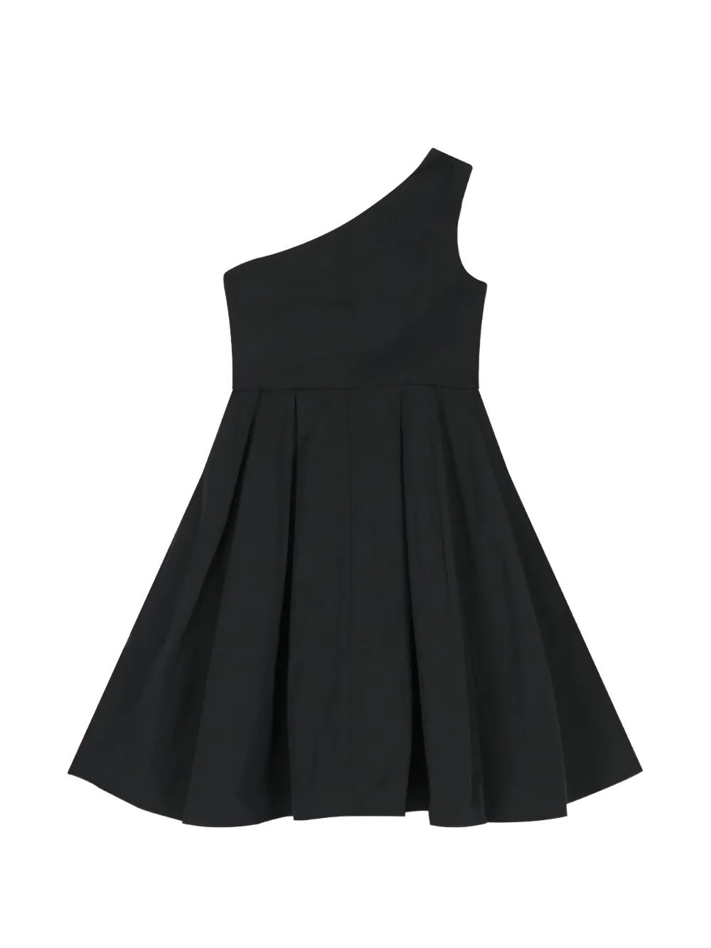 Elisabetta Franchi Kids Asymmetrische jurk Zwart