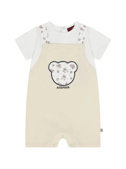 Aigner Kids mameluco con motivo de oso