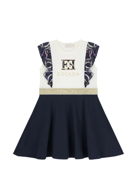 Escada Kids vestido con volantes en la cintura