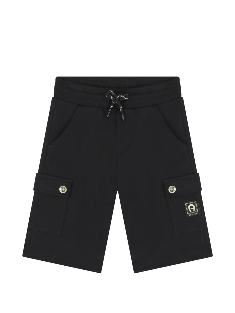 Aigner Kids cargo pocket shorts - Nero
