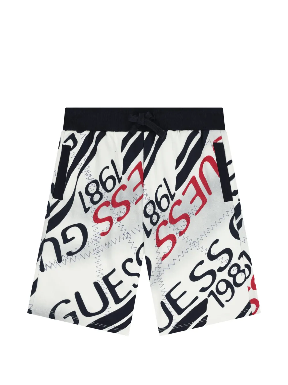 guess kids Shorts con stampa - Bianco