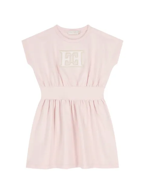 Escada Kids logo-patch dress