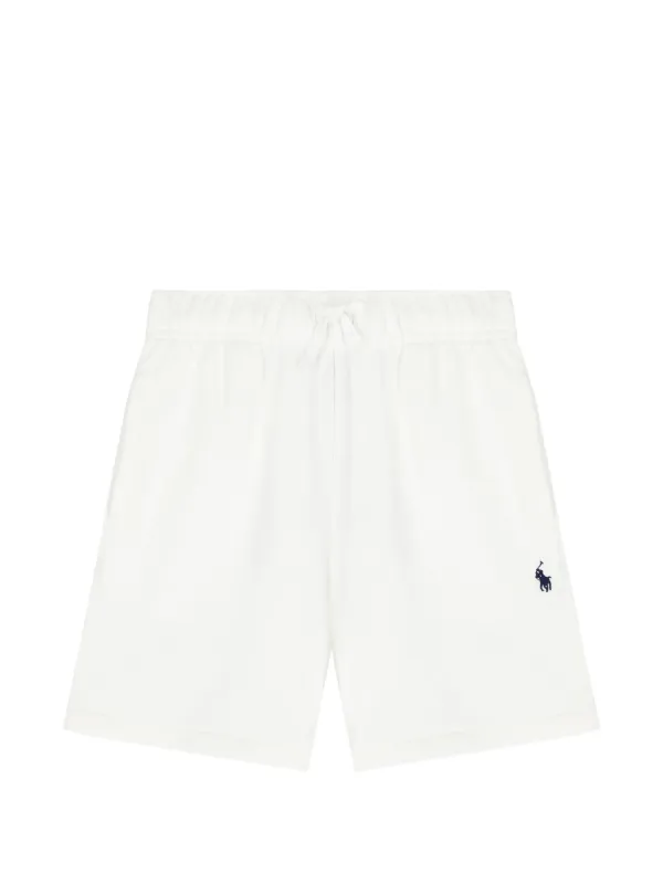 Polo Ralph Lauren ショートパンツ　リネン　ホワイト POLO RALPH LAUREN KIDS ロゴ ショートパンツ | ホワイト | FARFETCH JP