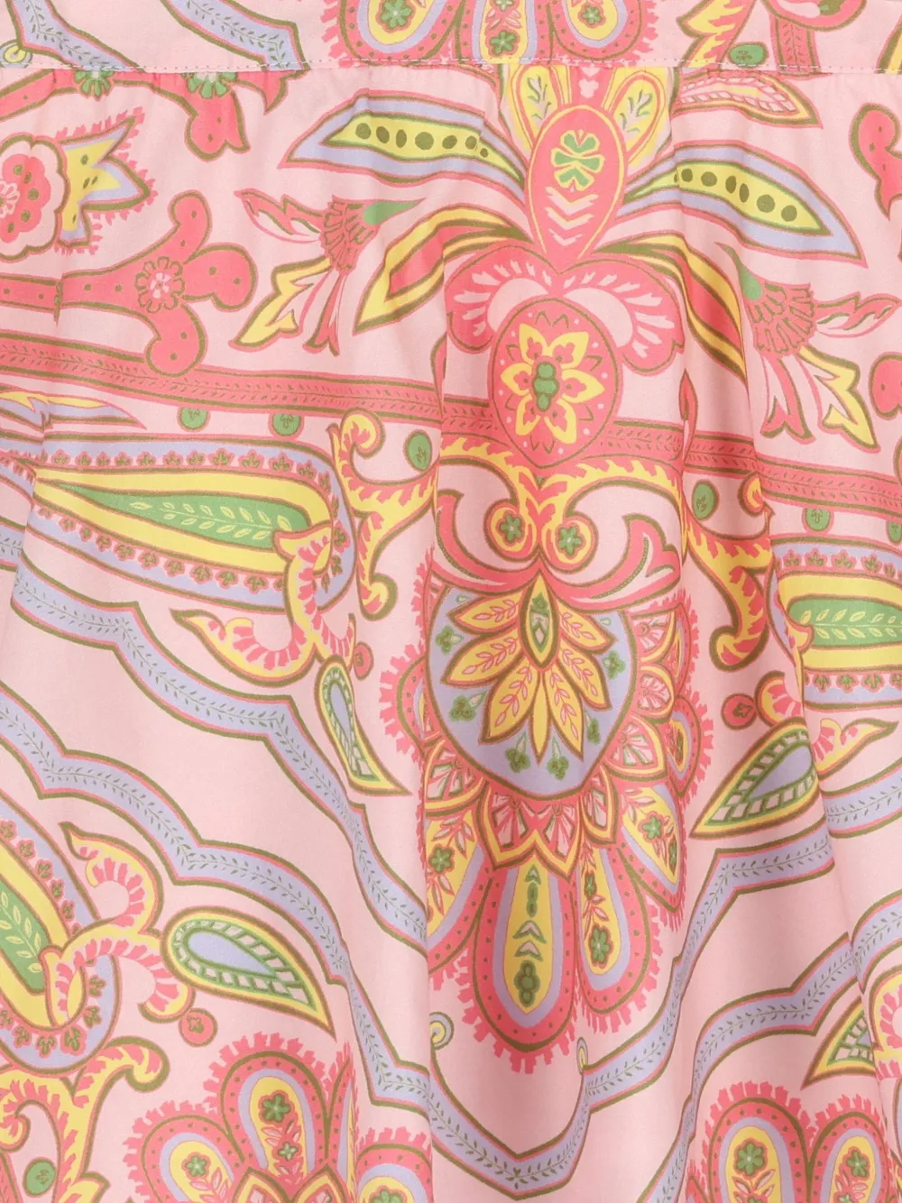 ETRO KIDS Jurk met ruches en paisley-print Roze