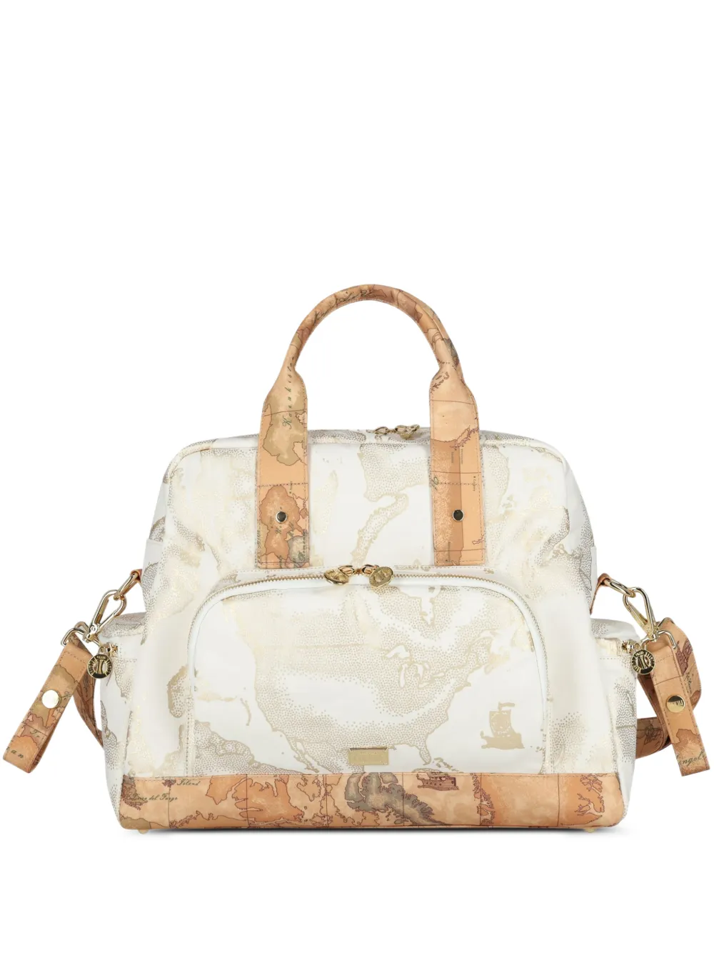 Alviero Martini Kids Borsa fasciatoio con stampa - Toni neutri