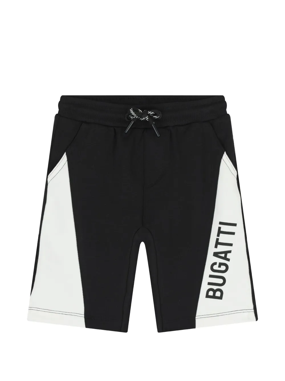 Bugatti Kids Shorts con coulisse e logo - Nero