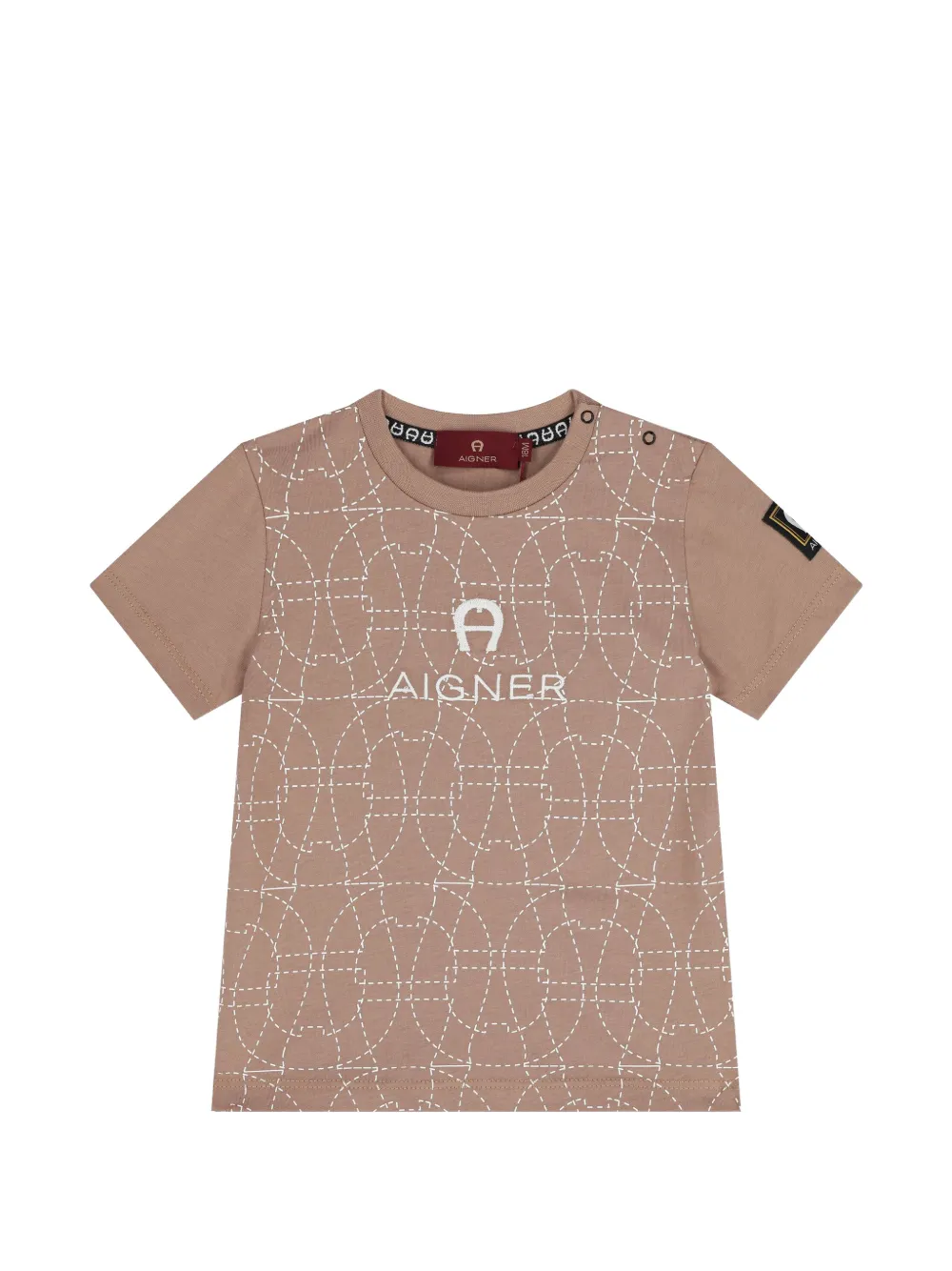 Aigner Kids patterned T-shirt - Toni neutri