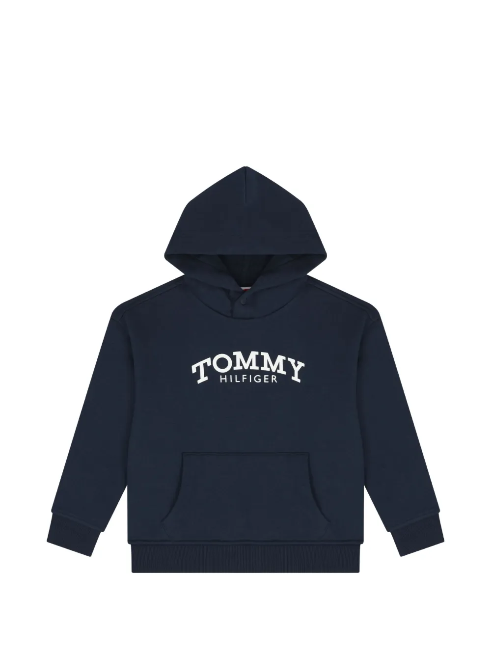 Tommy Hilfiger Junior Felpa con cappuccio e logo - Blu