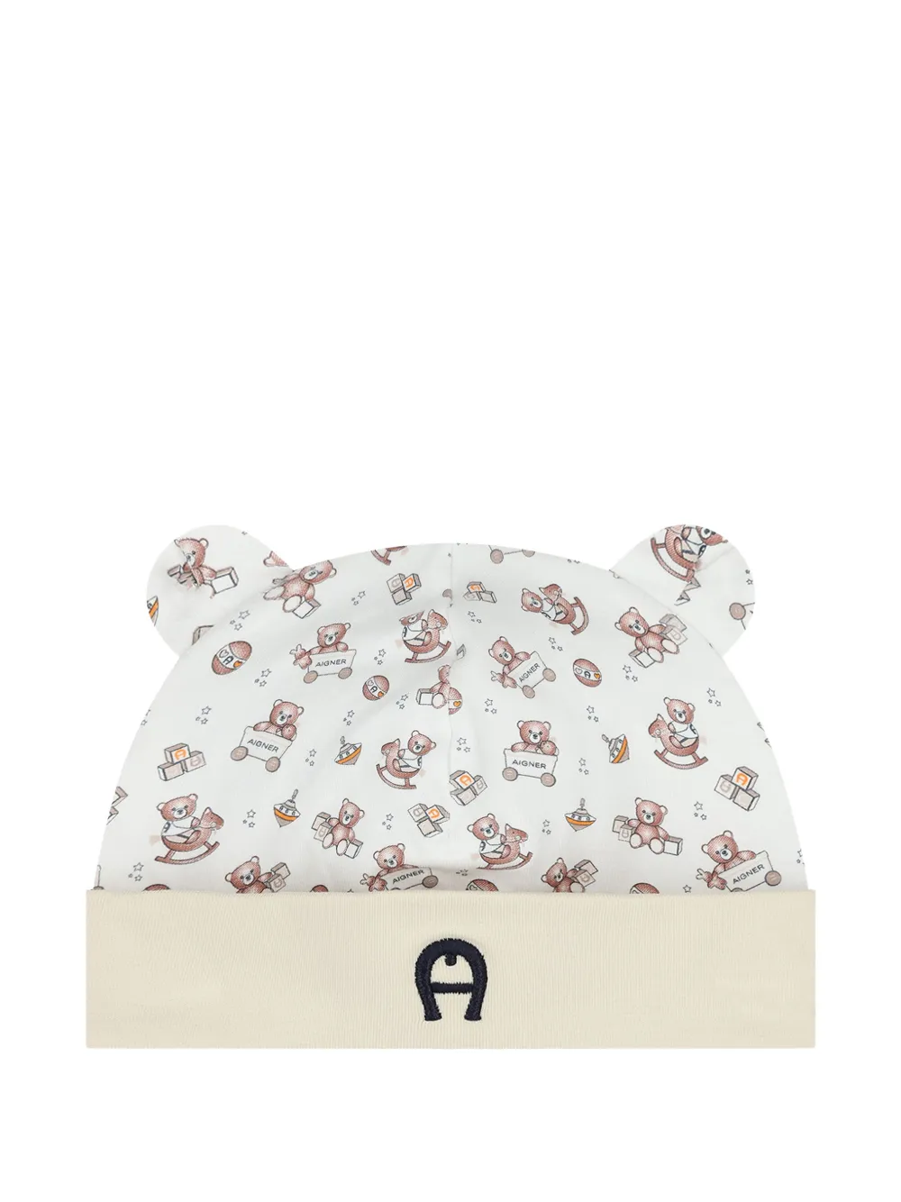 Aigner Babies' Bear-print Beanie In Neutral