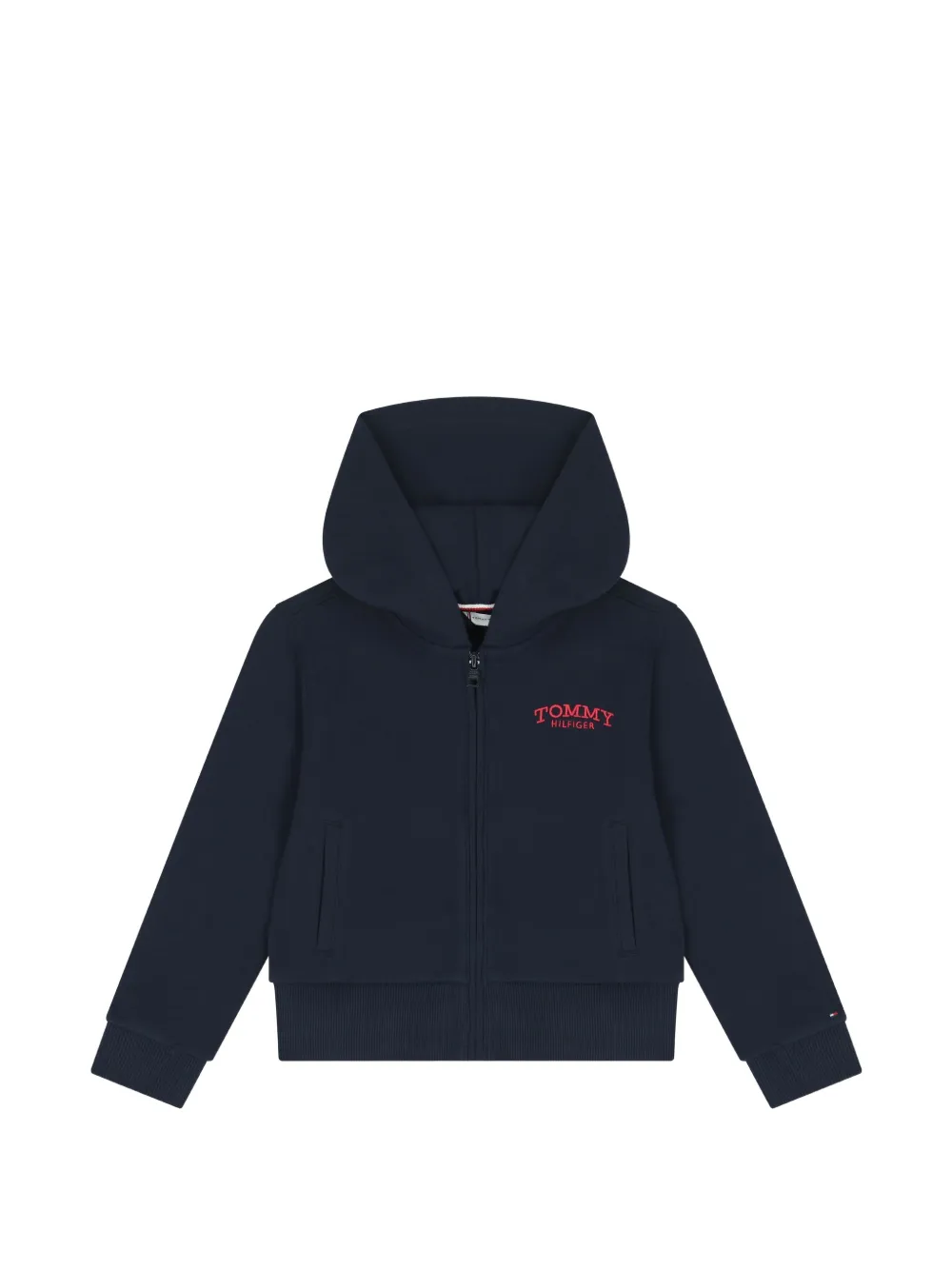 Tommy Hilfiger Junior Hoodie mit Logo-Stickerei - Blau