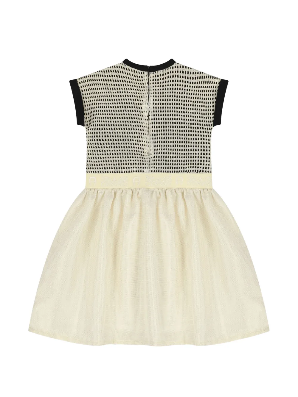 Aigner Kids Jurk met logodetail Beige