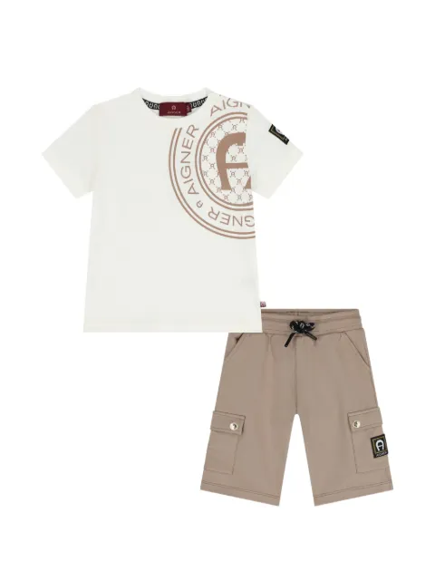 Aigner Kids cargo-pocket short set