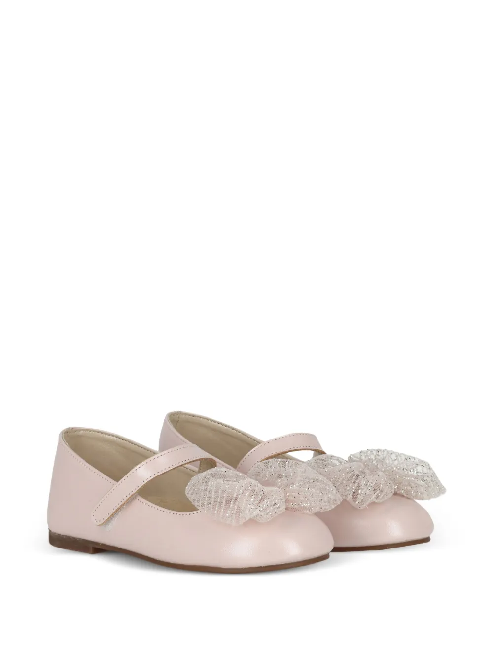 BabyWalker bow-detail ballet flats - Pink