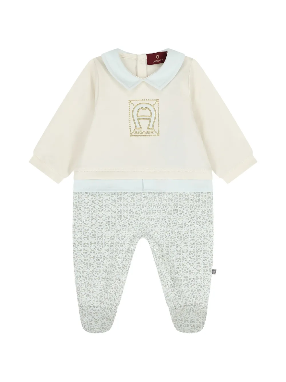 Aigner Kids logo-detail babygrow - Toni neutri