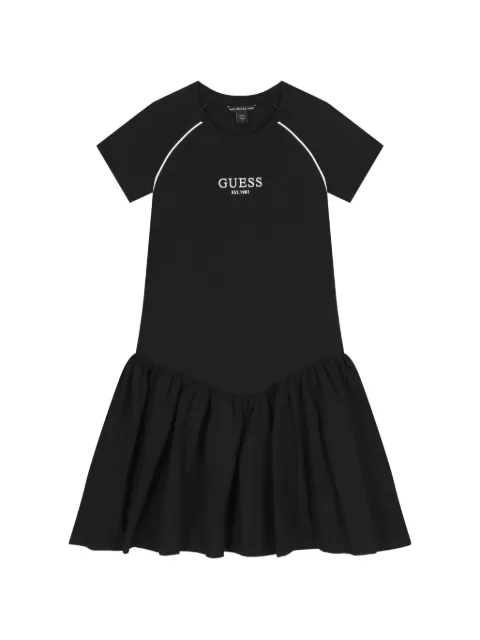guess kids robe à logo imprimé