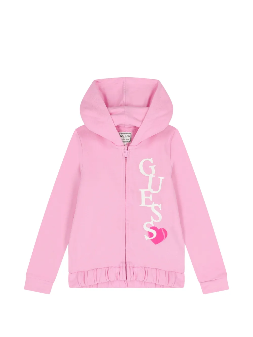 guess kids Felpa con cappuccio e logo - Rosa