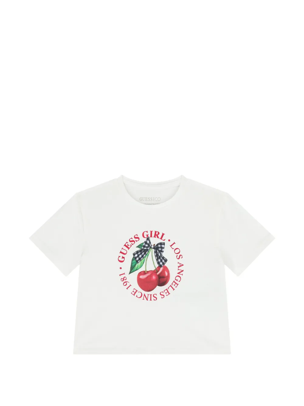 guess kids T-shirt con stampa - Bianco