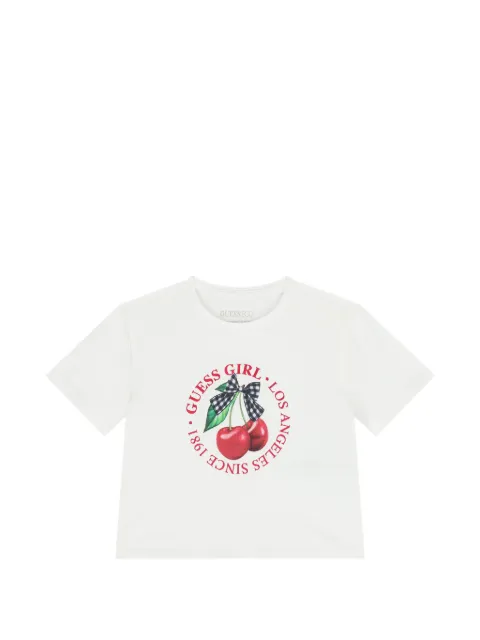 guess kids playera con cereza estampada