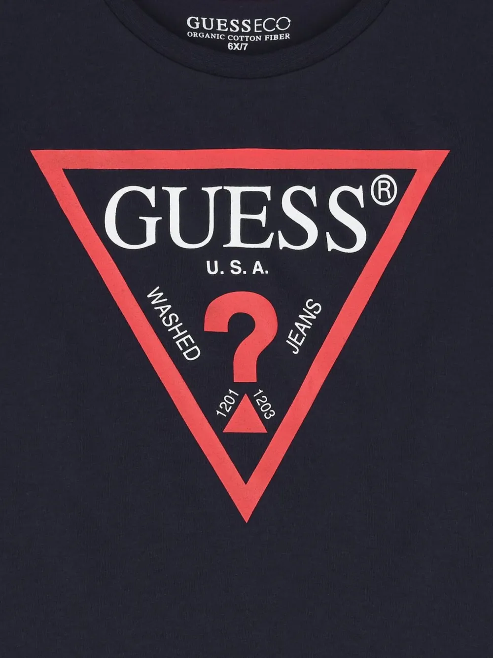 guess kids T-shirt met grafische print Blauw