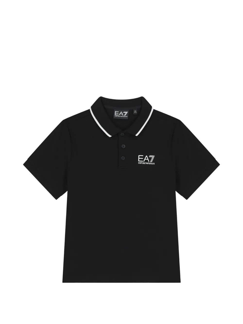 Emporio Armani Kids Polo con logo - Nero