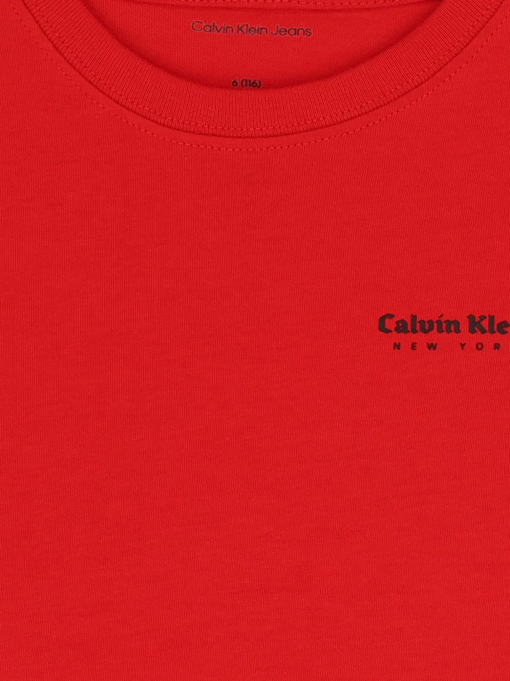 Calvin Klein Kids T-shirt met ronde hals Rood