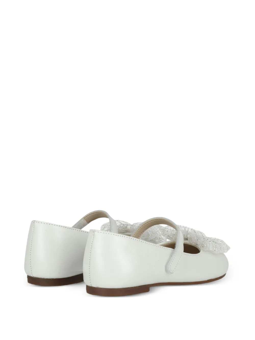 BabyWalker Ballerina's met klittenband en strik Wit