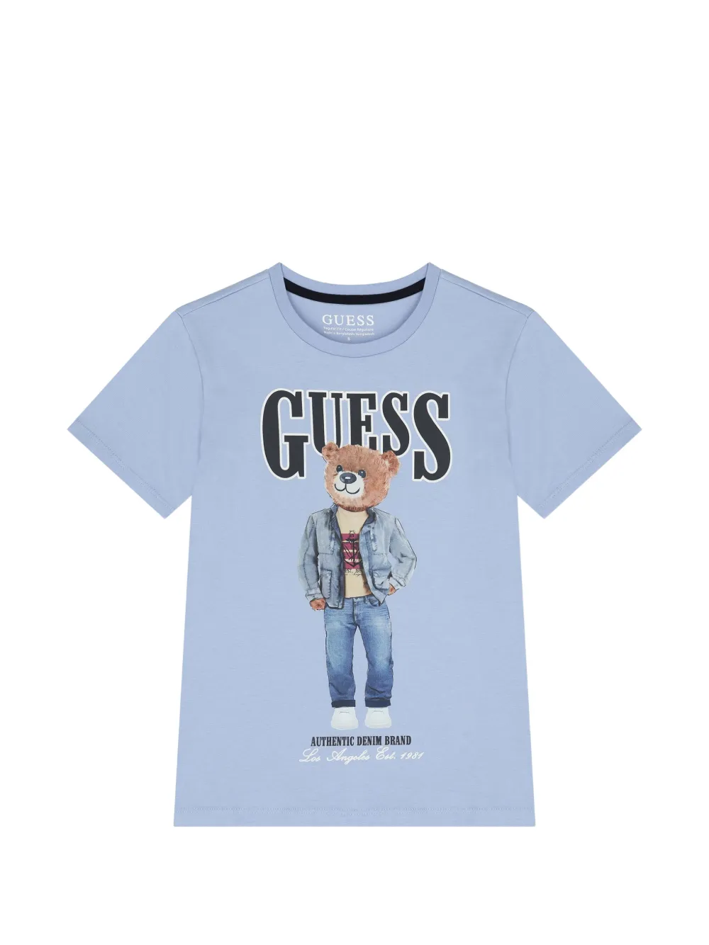 guess kids T-shirt con stampa Teddy Bear - Blu