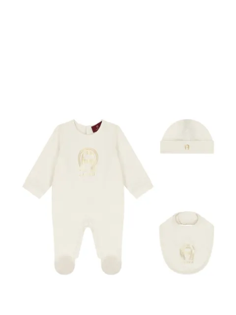 Aigner Kids logo-detail babygrow set (set of three)