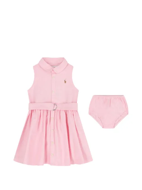 POLO RALPH LAUREN KIDS set de vestido con cinturón