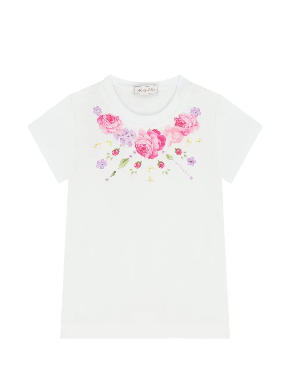 Monnalisa Rok set met bloemenprint Wit