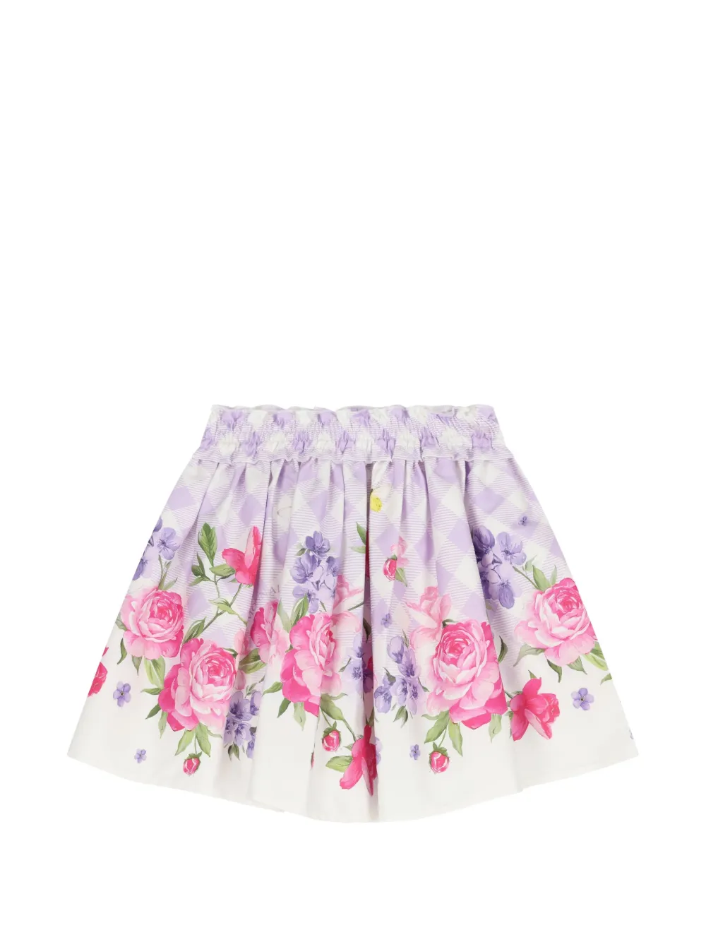 Monnalisa Rok set met bloemenprint Wit