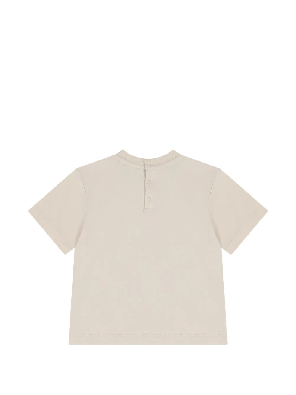 Emporio Armani Kids T-shirt met ronde hals en grafische print Beige