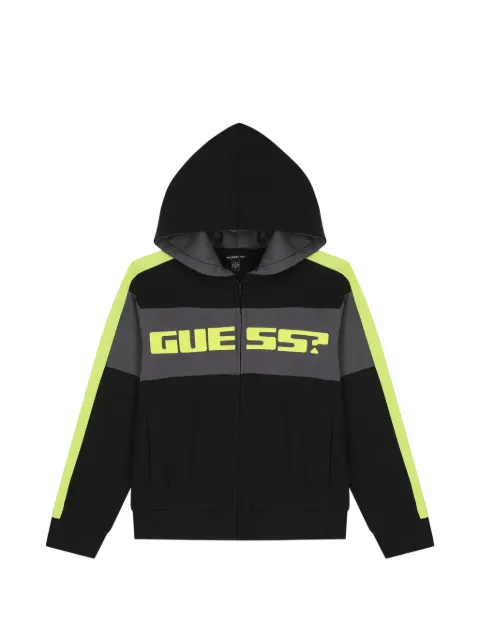 guess kids sudadera con capucha y motivo de rayas