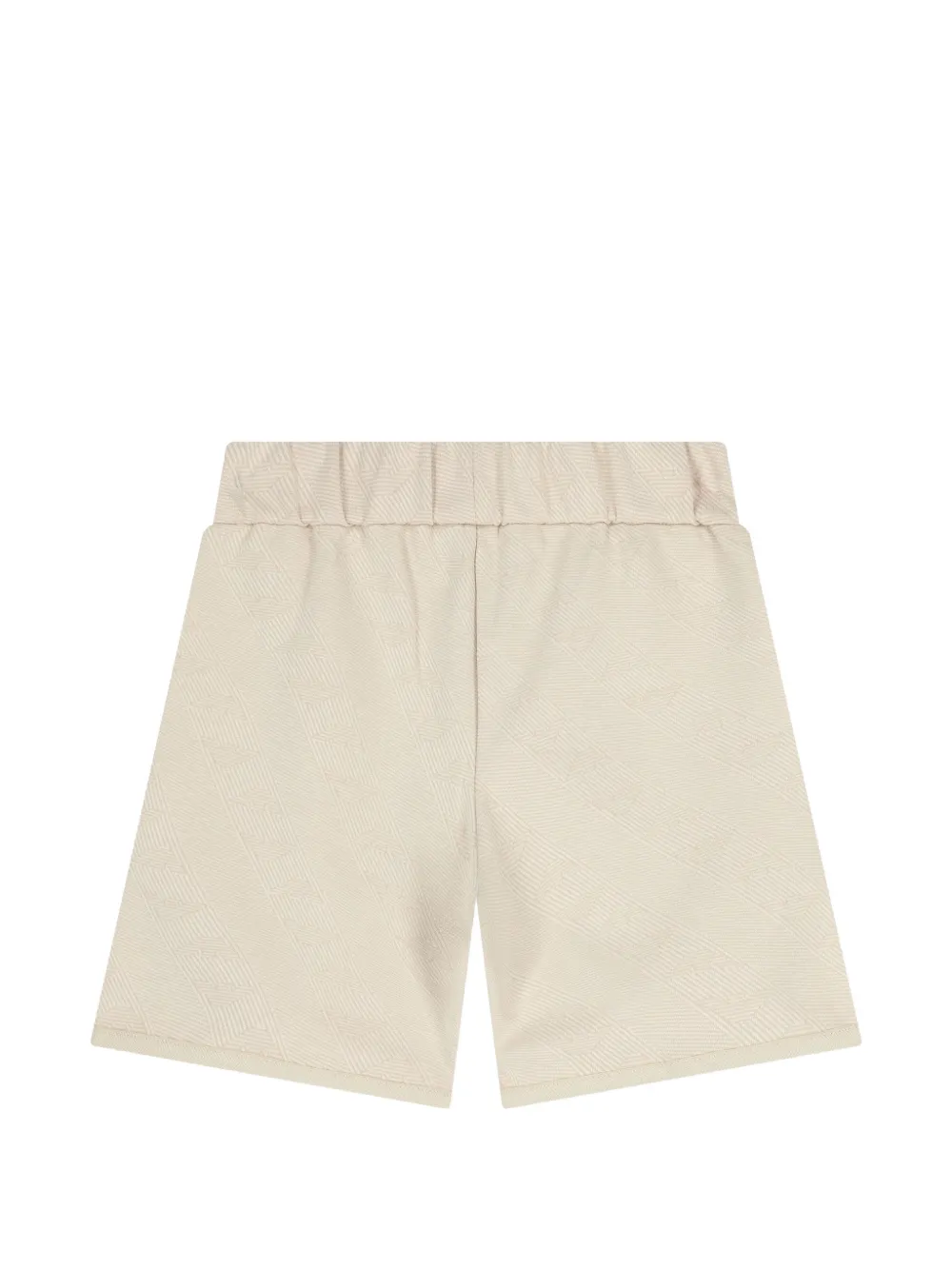 Emporio Armani Kids Shorts met jacquard Beige