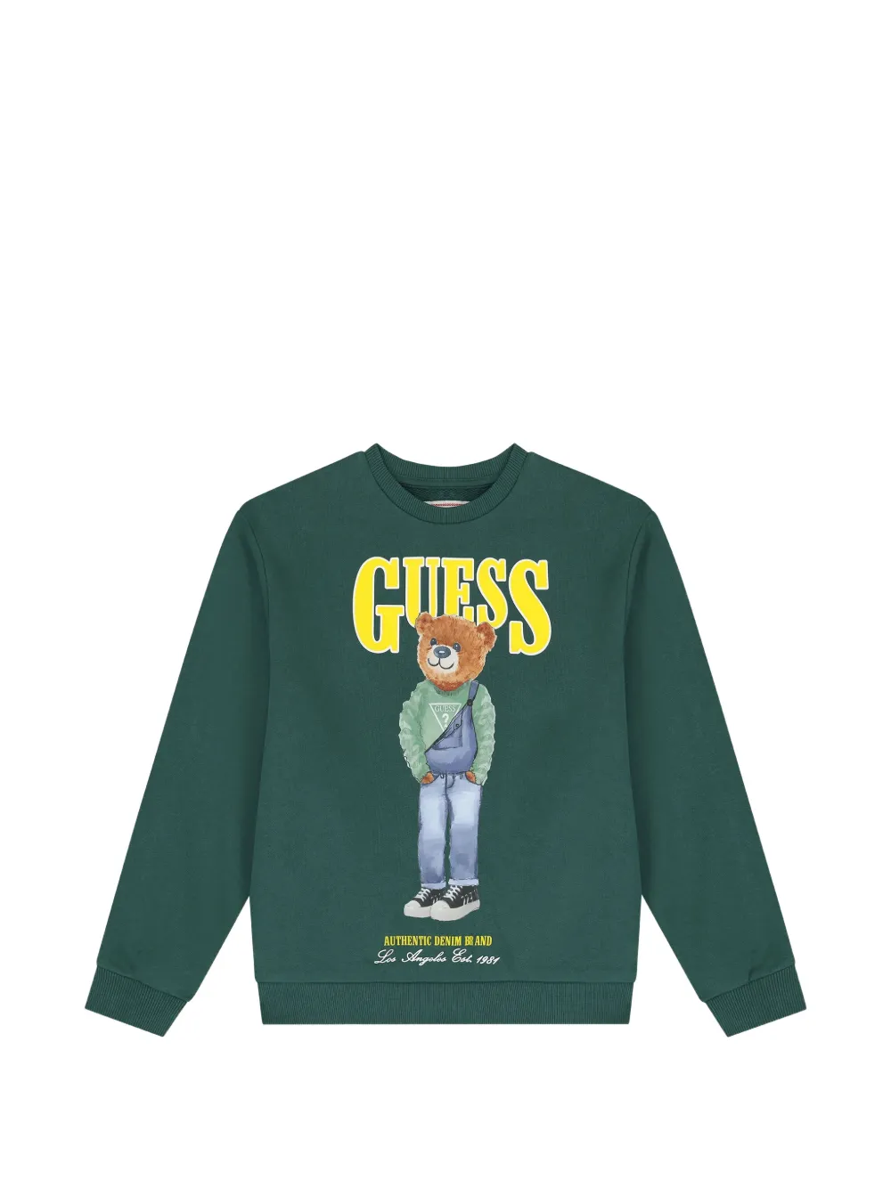 guess kids bear graphic sweatshirt - Verde