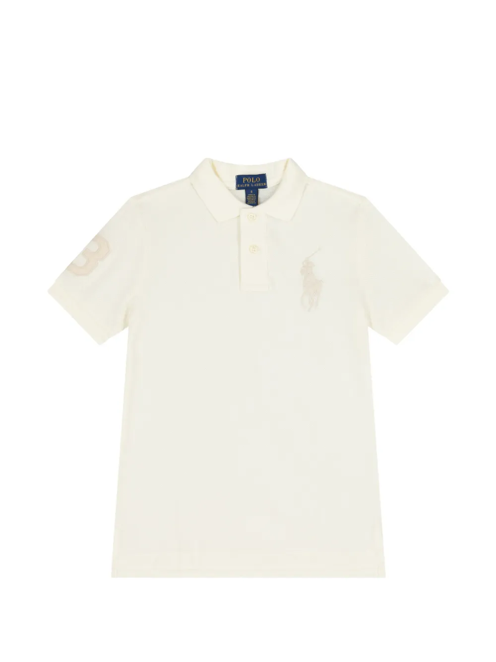 POLO RALPH LAUREN KIDS Polo pony appliqué polo shirt - Nude