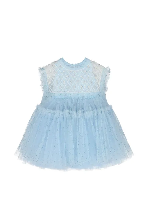 Escada Kids vestido con detalles y volantes