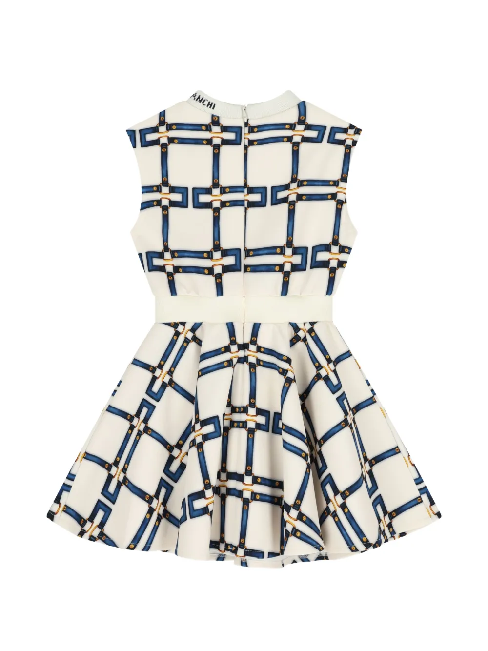 Elisabetta Franchi Kids Mouwloze jurk Wit