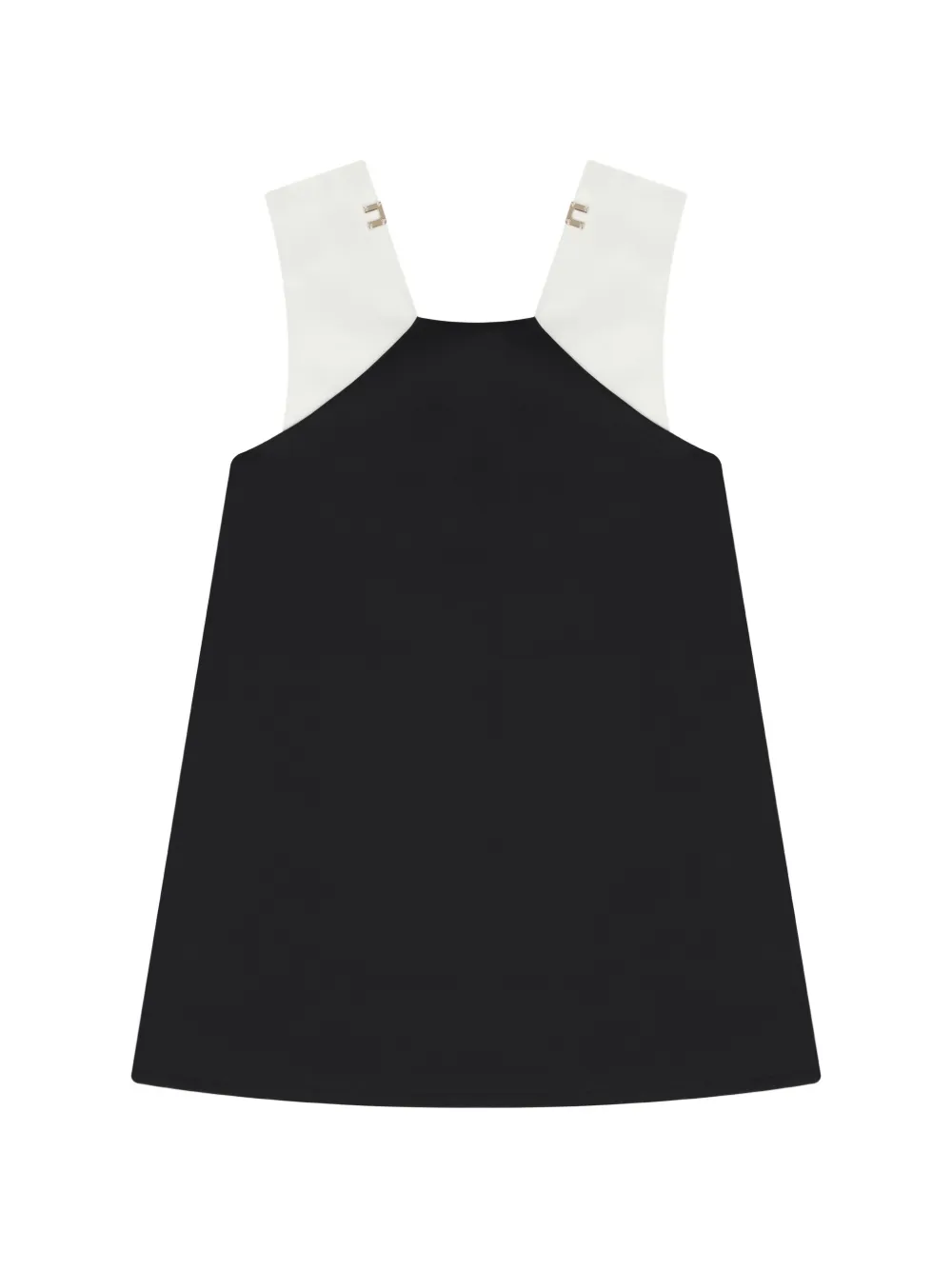 Elisabetta Franchi Kids bow trapeze dress - Nero