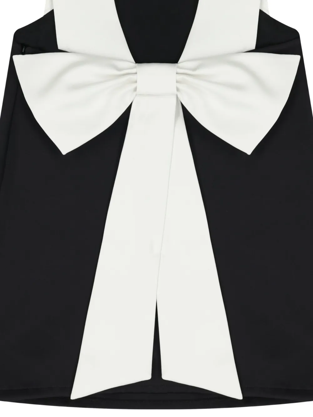 Elisabetta Franchi Kids Trapeze jurk met strik Zwart