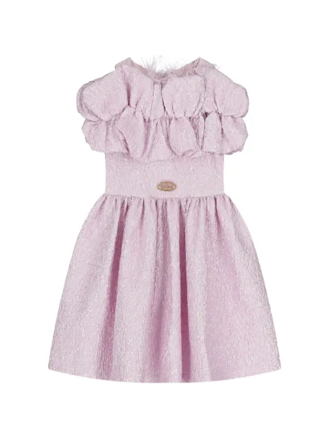 Junona ruffled feather dress