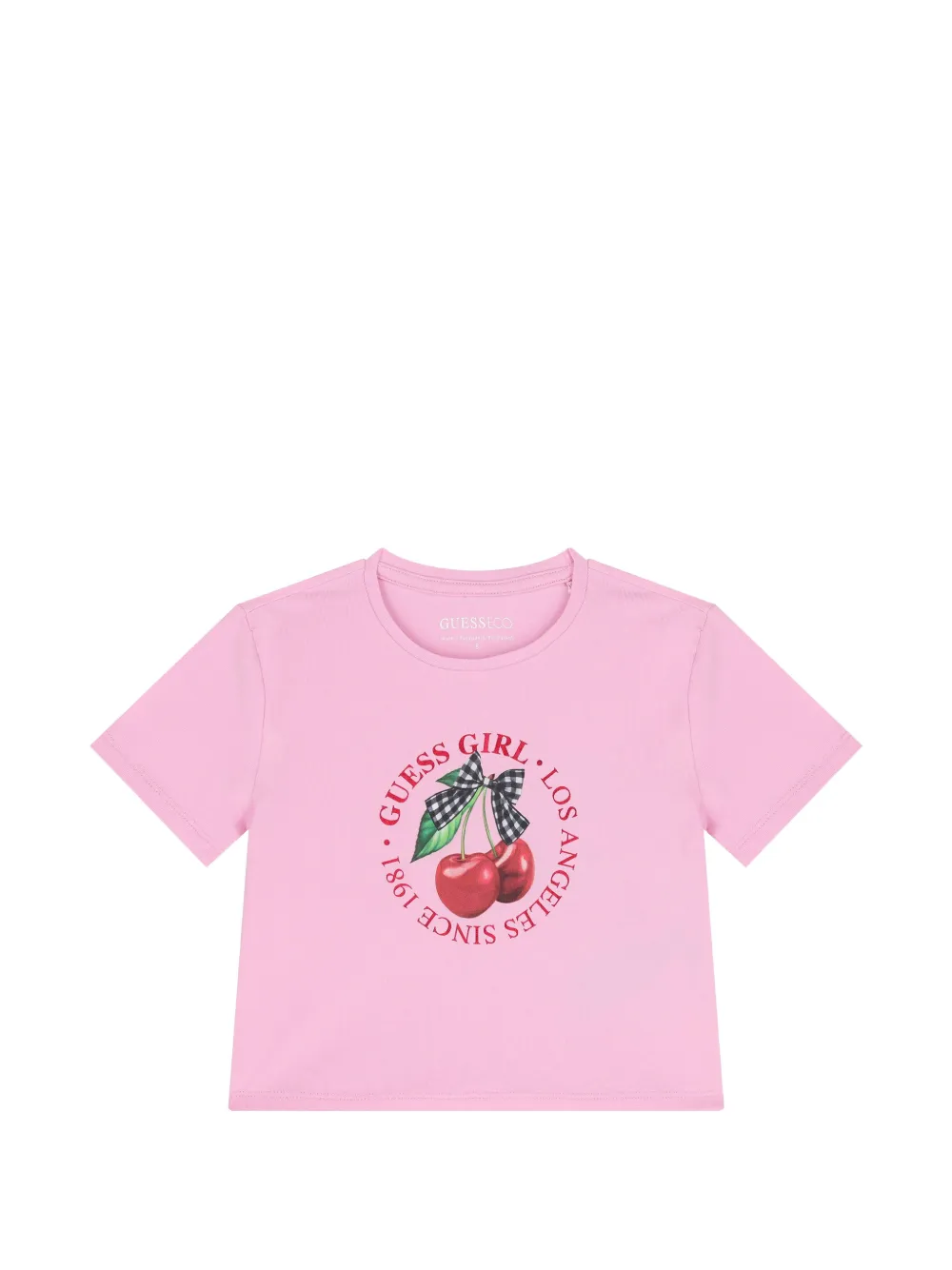 guess kids T-shirt con stampa - Rosa