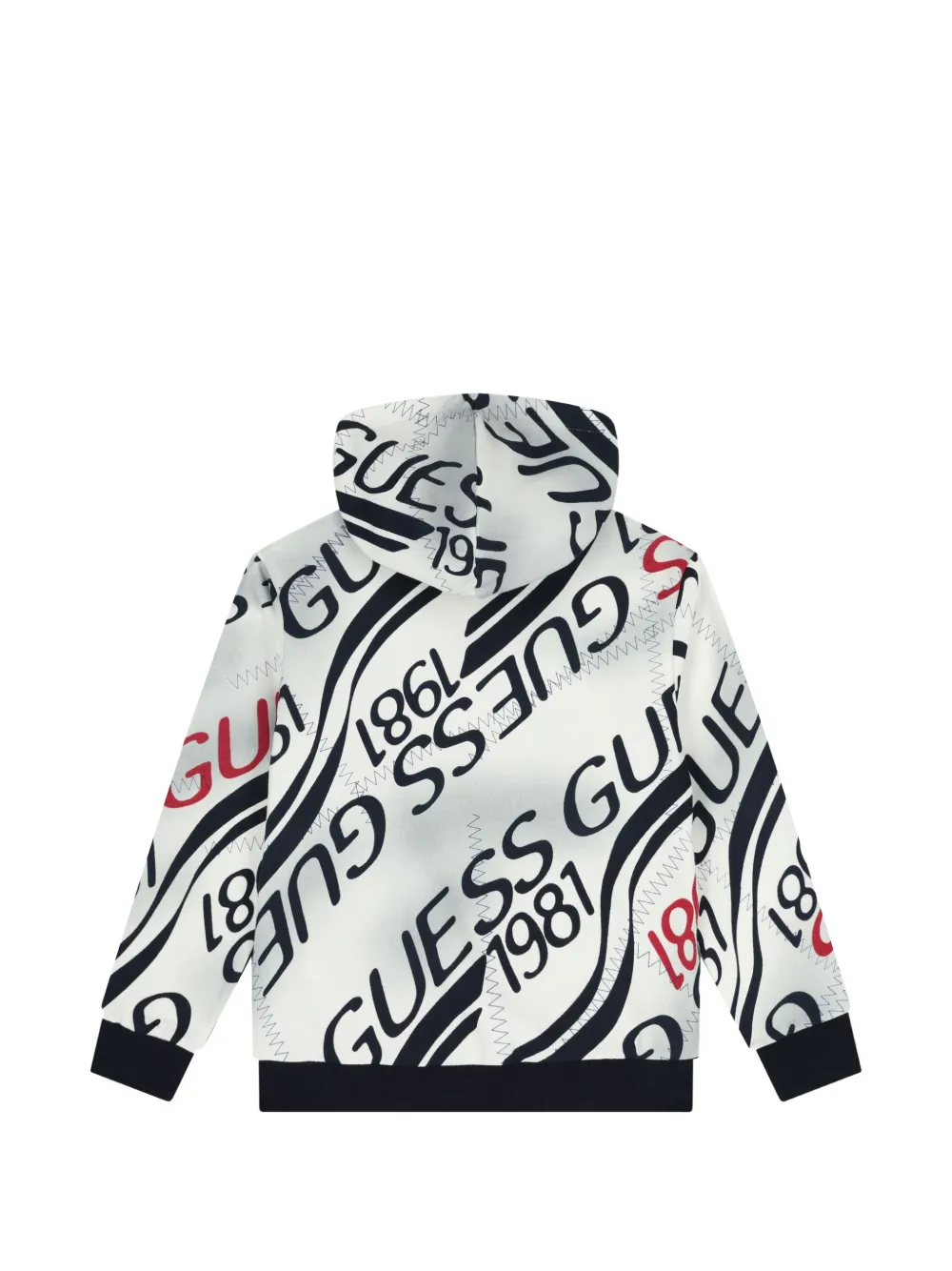 guess kids Hoodie met lange mouwen en print Wit