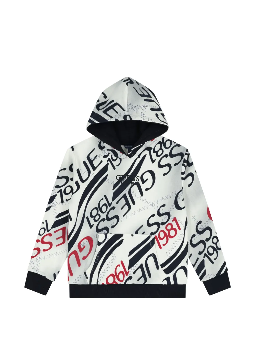 guess kids Hoodie met lange mouwen en print Wit