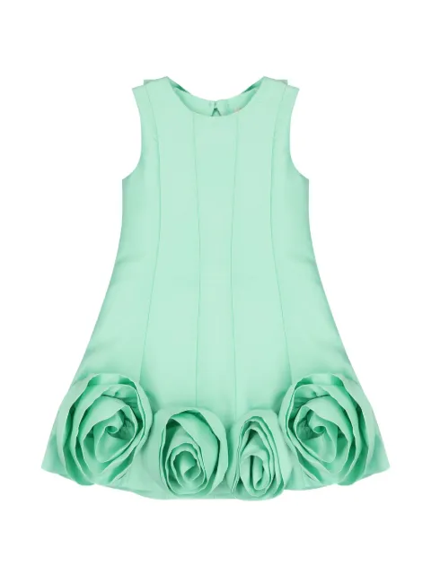 MAMA LUMA KIDS vestido sin mangas con detalle de rosa