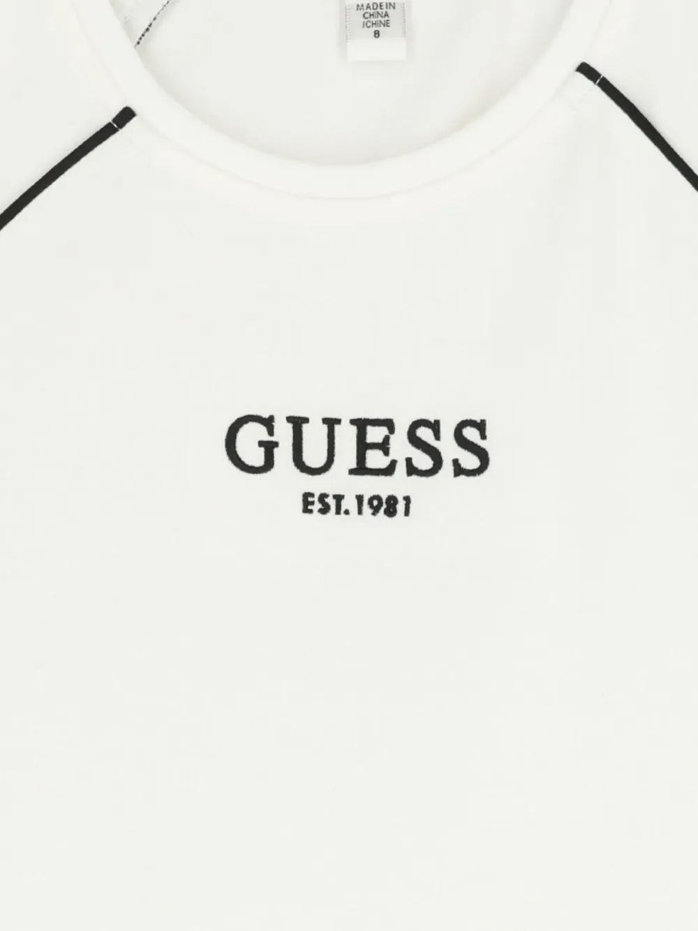  Guess Kids Piped Ruffled Dress - Neutrals 