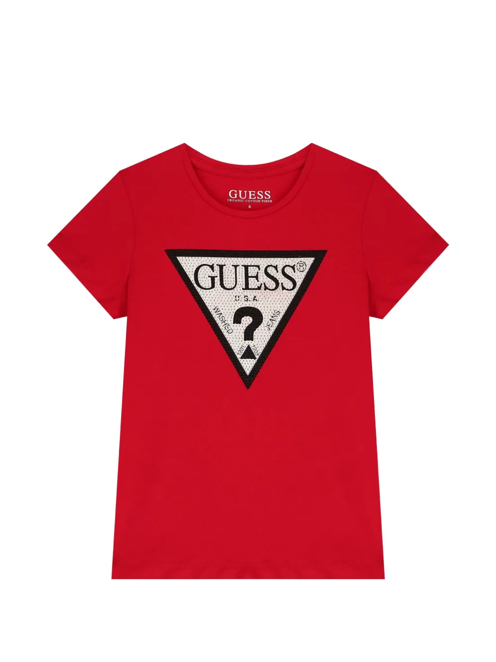 guess kids T-shirt con logo - Rosso